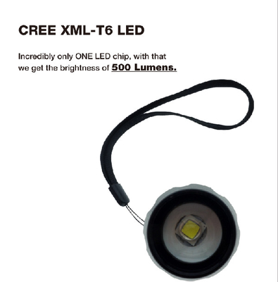 3 * AAA 건전지 EDC LED 플래쉬 등 XML T6 금속 토치 전통적인 스타일