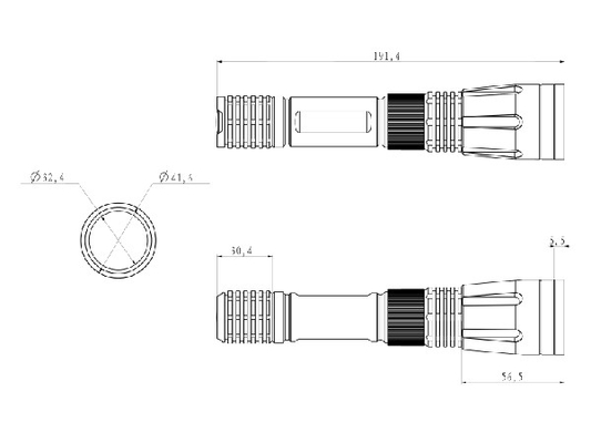 옥외 야영을 위한 500 Lumen18650 건전지 재충전용 LED 플래쉬 등